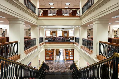 library stairs interior